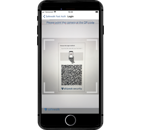 Safewalk Fast Auth QR